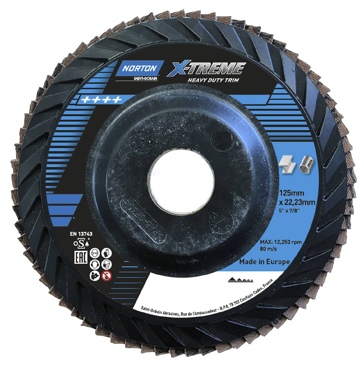 Flap disc Norton X-Treme HD Trim