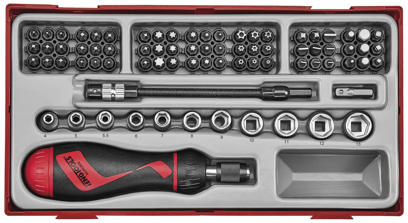 84 piece Bit screwdriver set Teng Tools TTMDR84