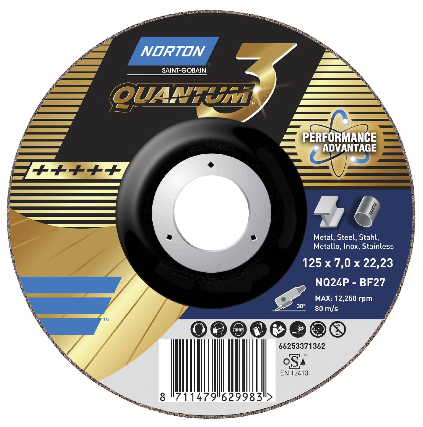 Cut-off wheel Norton Quantum 3