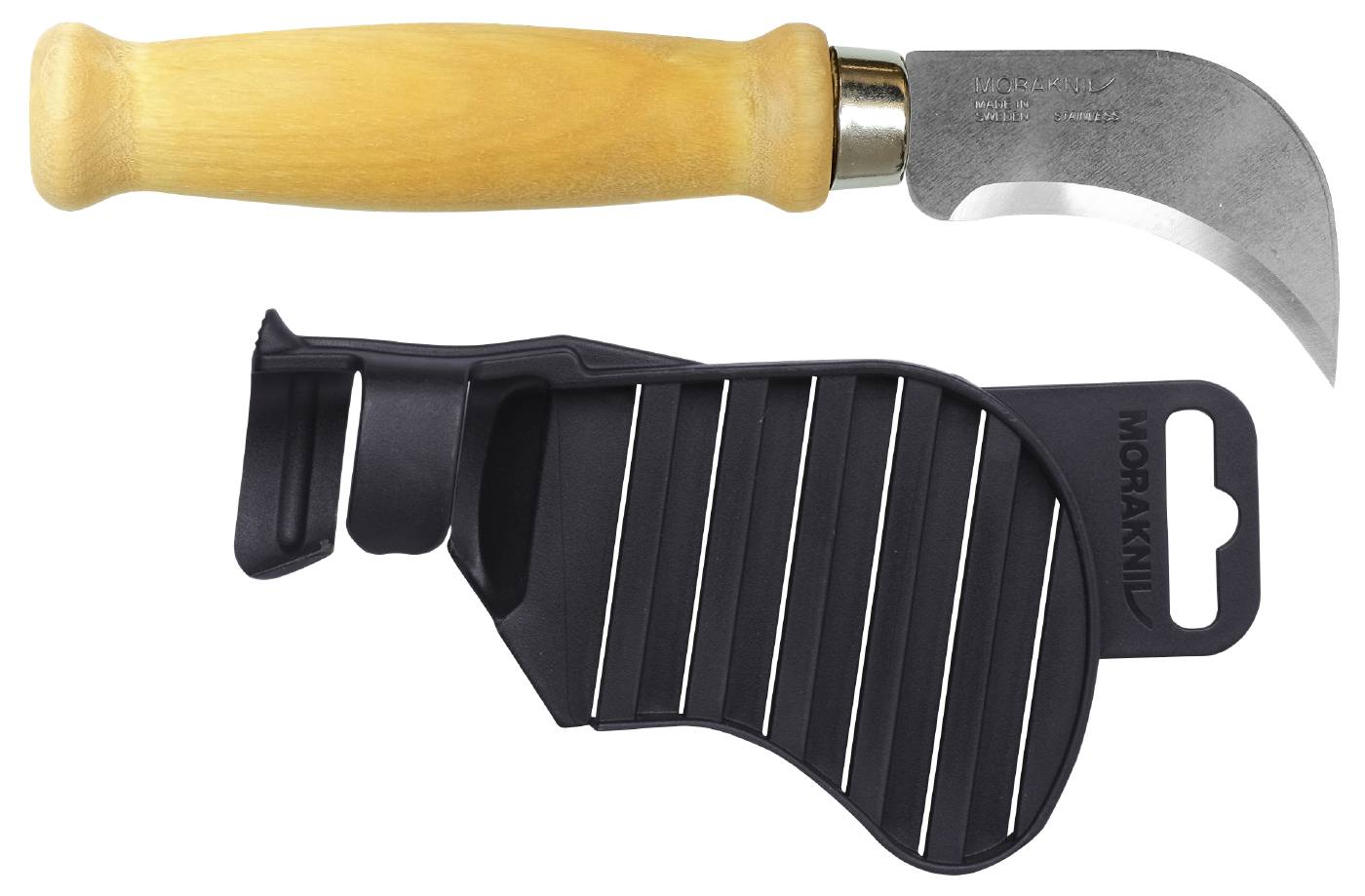 Mat/roofing felt/leather knife wooden handle Mora