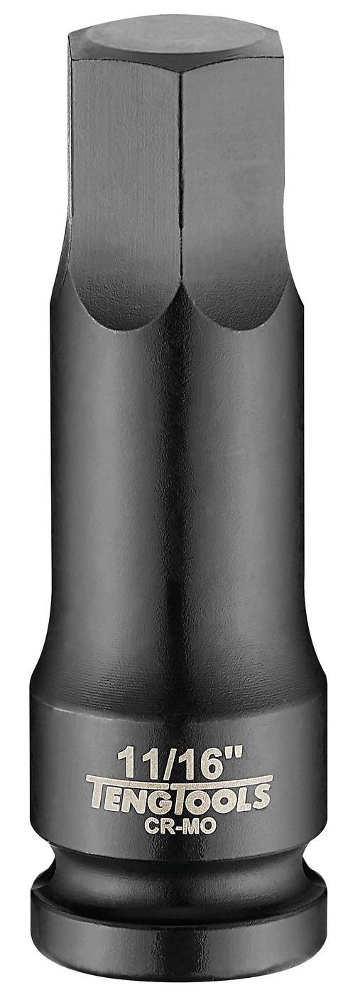Hexagonal impact socket bit – 1/2" square drive. Teng Tools 921606 / 921624