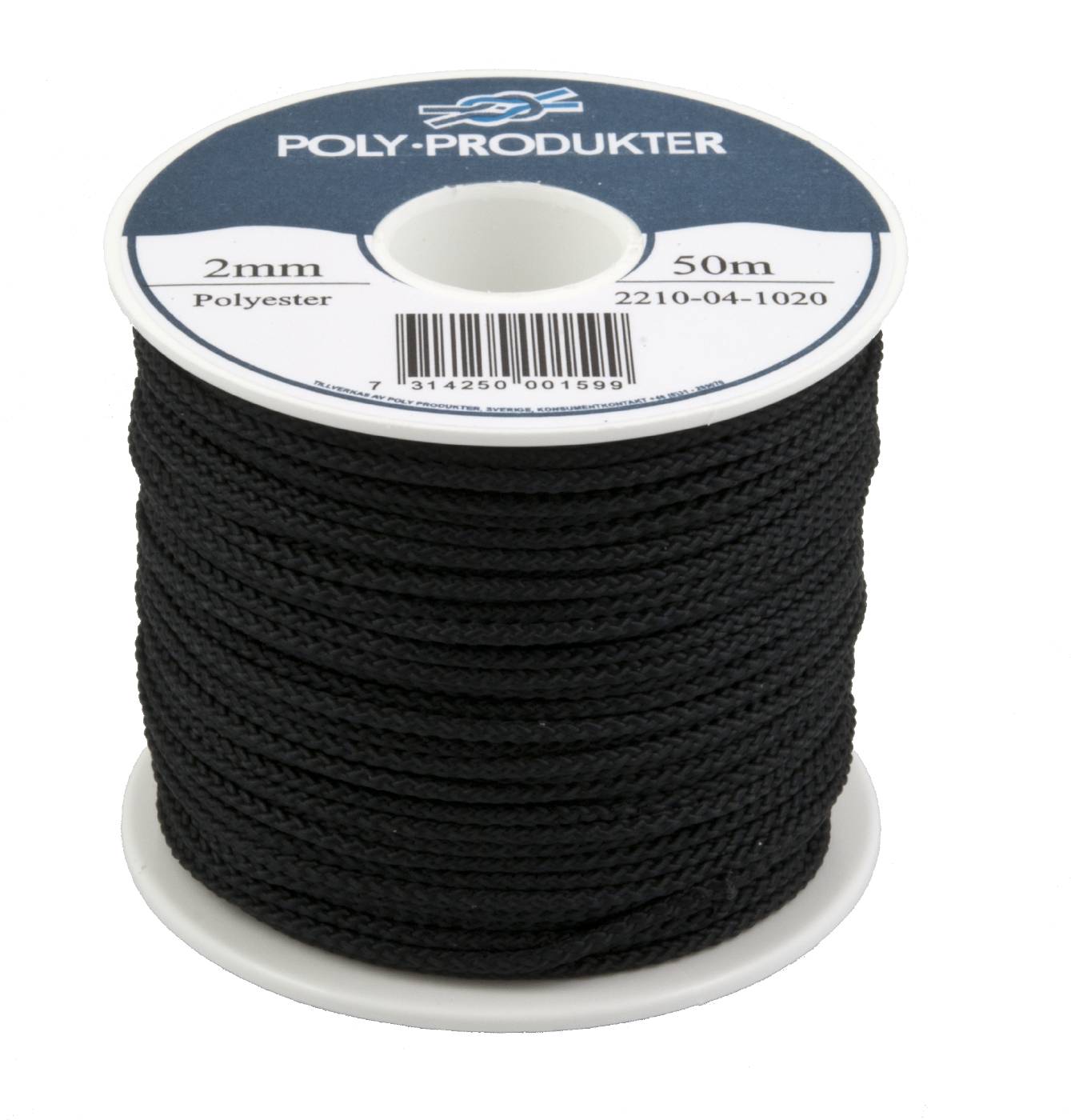 Polyester silk cord braided