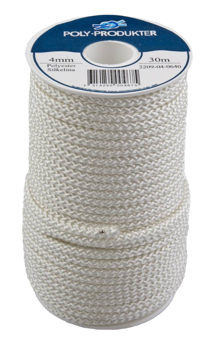 Polyester silk cord braided
