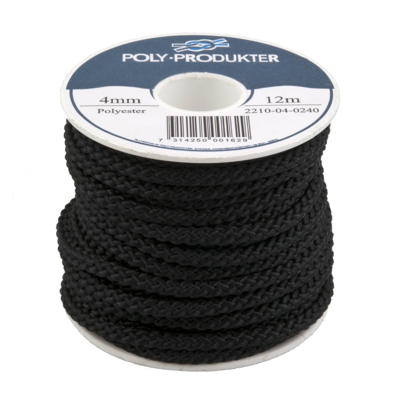 Polyester silk cord braided