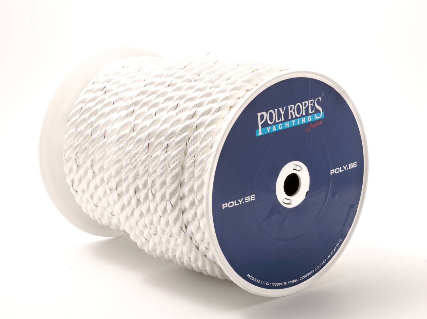 Polyestersilketågvirke Polyester Superior 3-slaget vitt