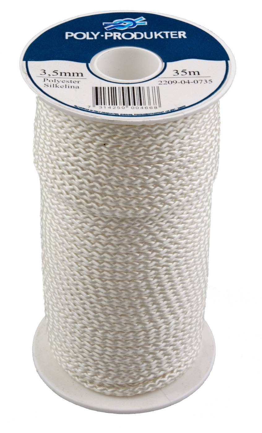 Polyester silk cord braided
