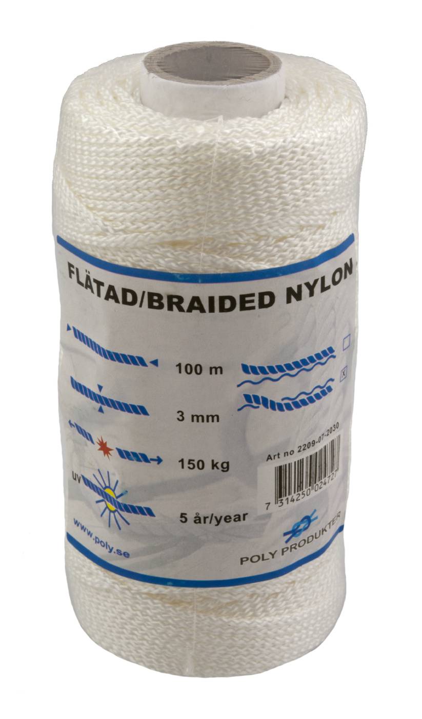 Nylon cord braided