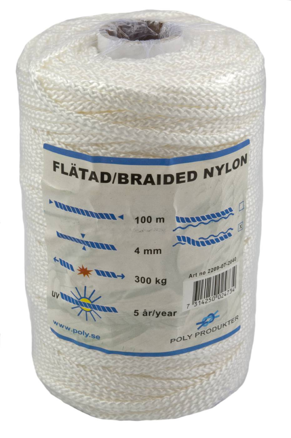Nylon cord braided