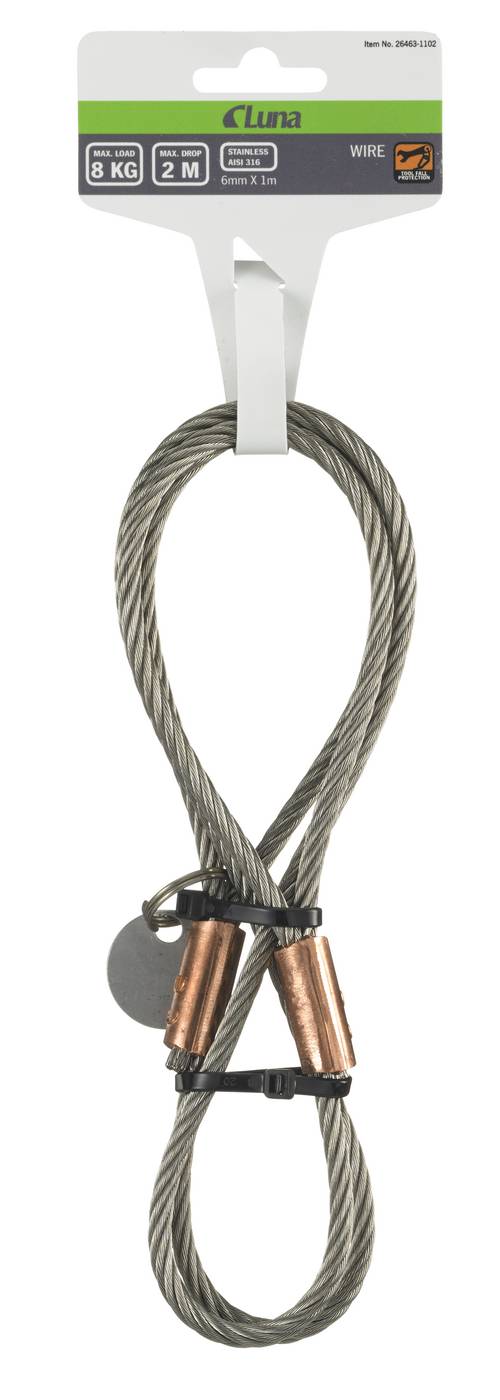 Steel wire with loop