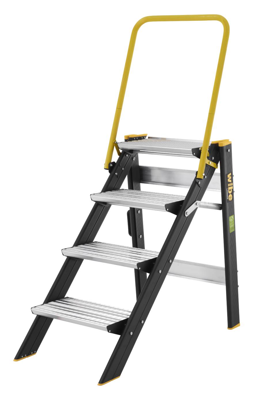 Step pallet with handrail 5000R+