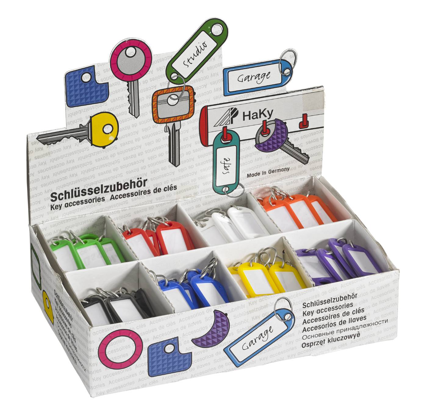 Nyckelbrickor plast box