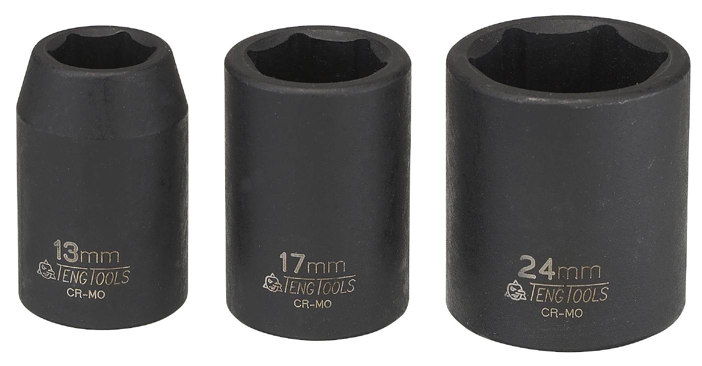 Ohutseinäinen voimahylsy nelikulmainen 1/2"-kiinnitys ANSI Teng Tools