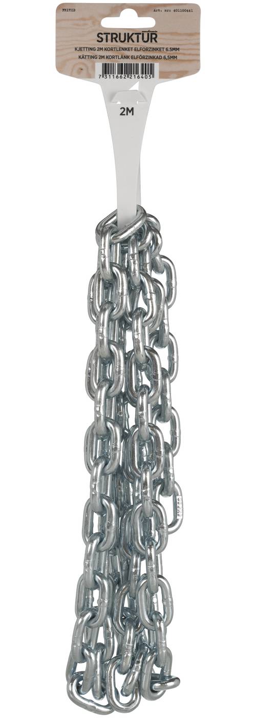Short link chain electro galvanized MILLERS