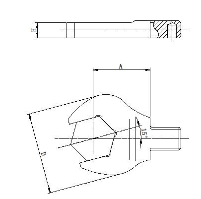 Kiristyspäät momenttiavaimille - 9X12 mm Kiintoavainote Kulmattu Novatork