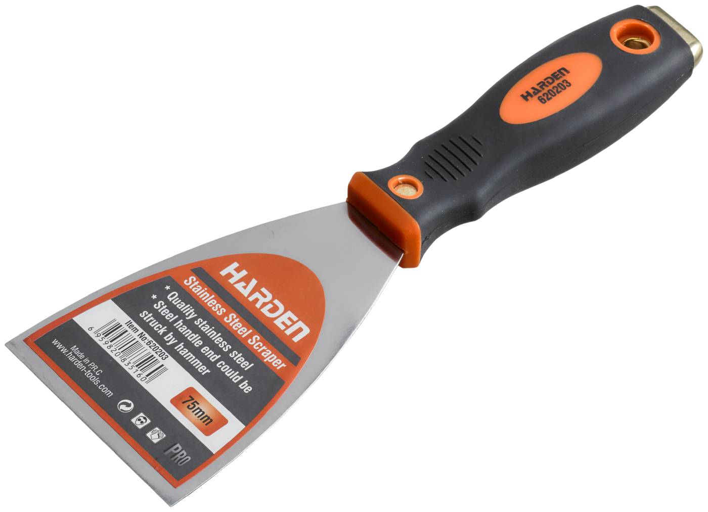 Steel putty knife Harden