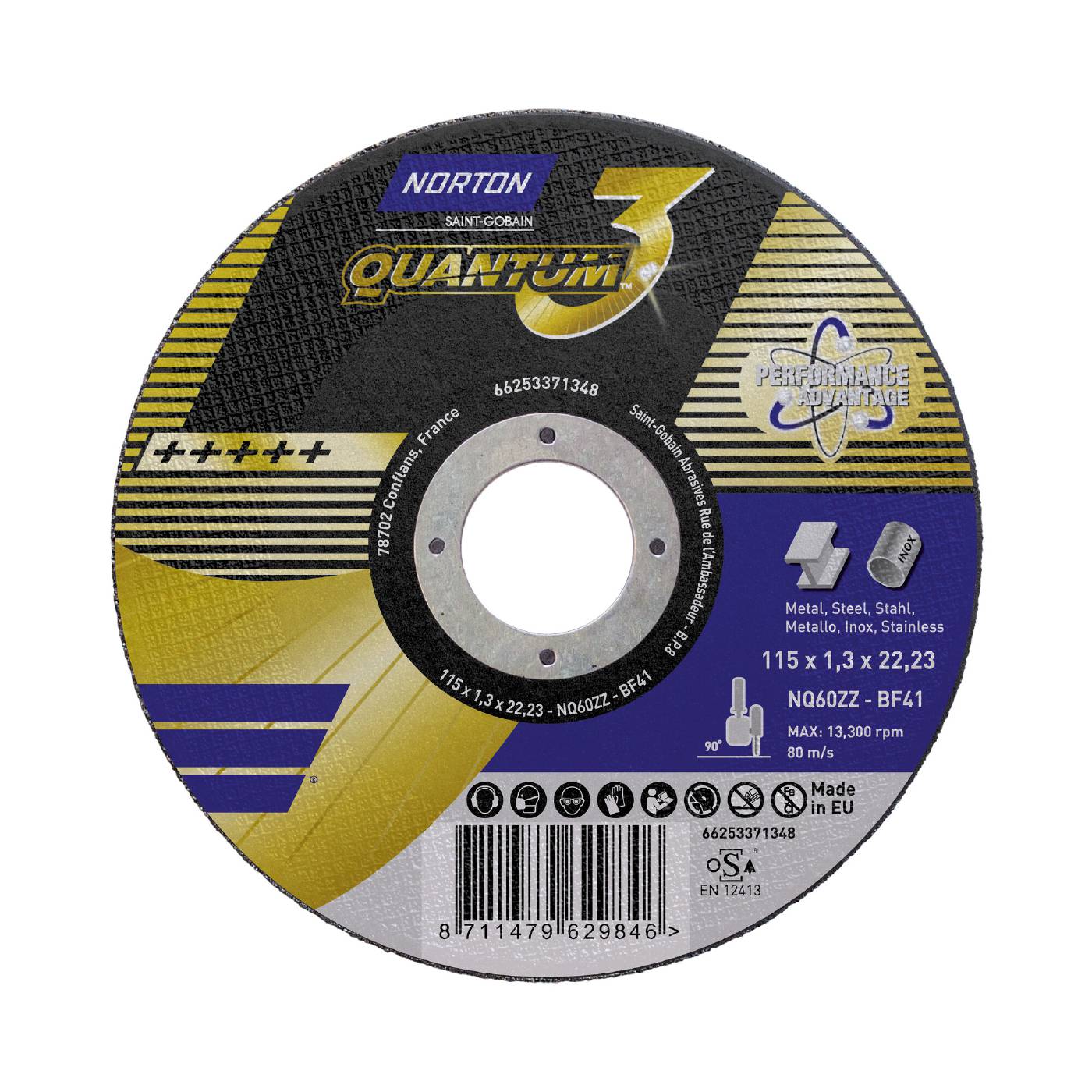 Cut-off wheel Norton Quantum 3