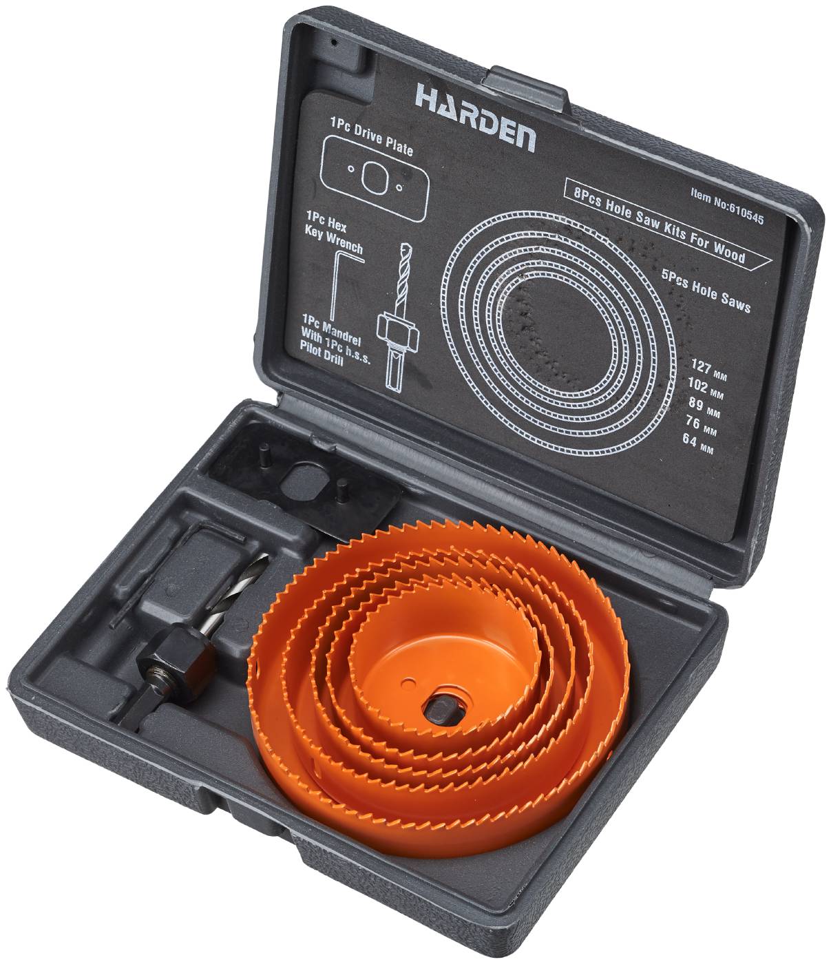 8 piece holesaw set Harden