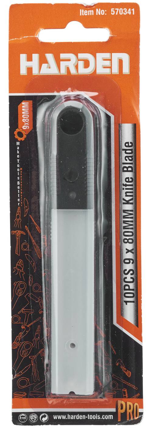 Knife blades for snap-off blade knives Harden