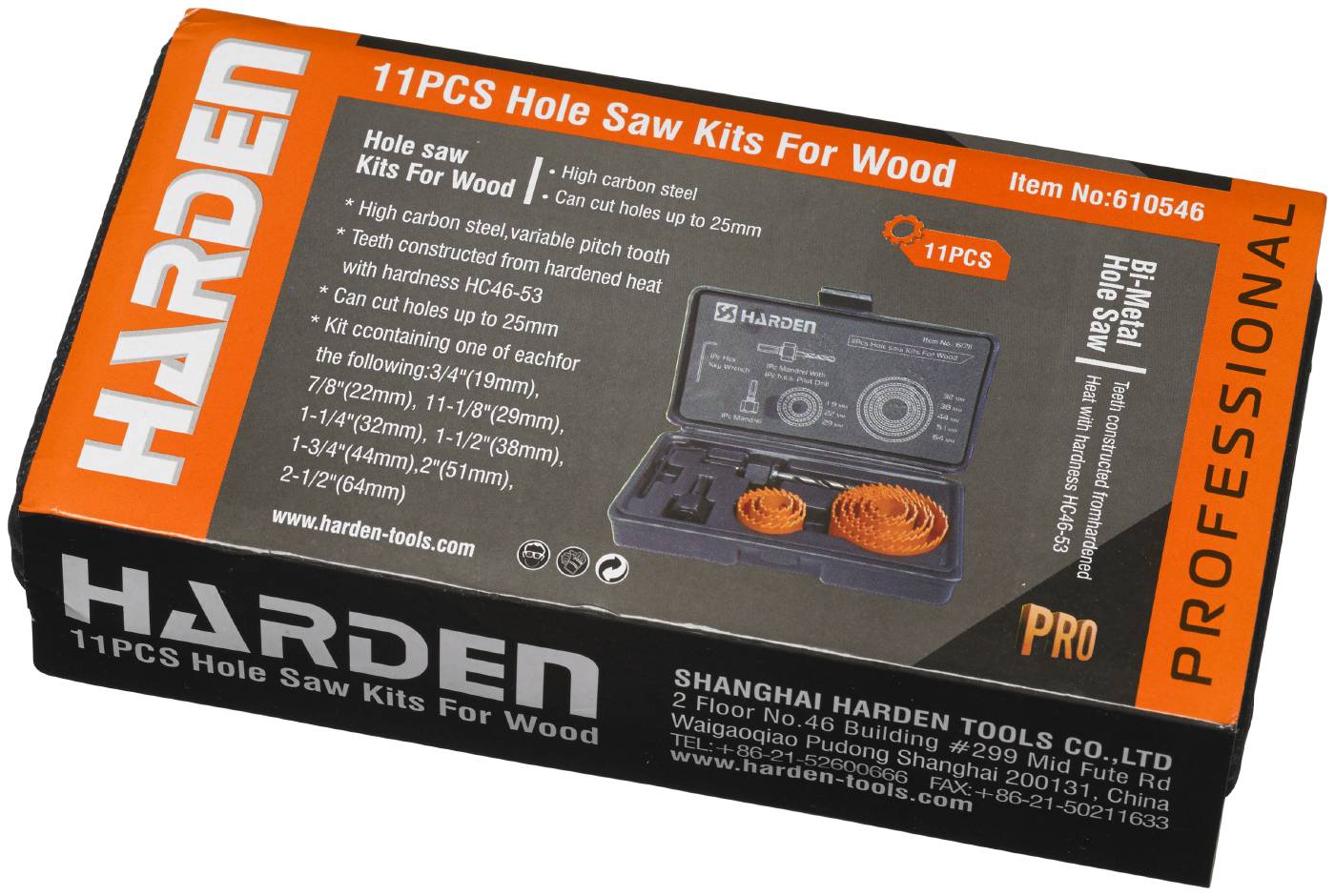 11 piece holesaw set Harden