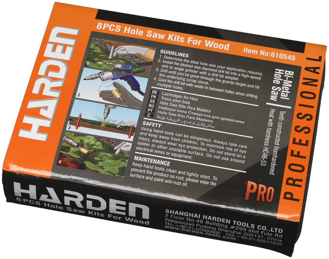 8 piece holesaw set Harden