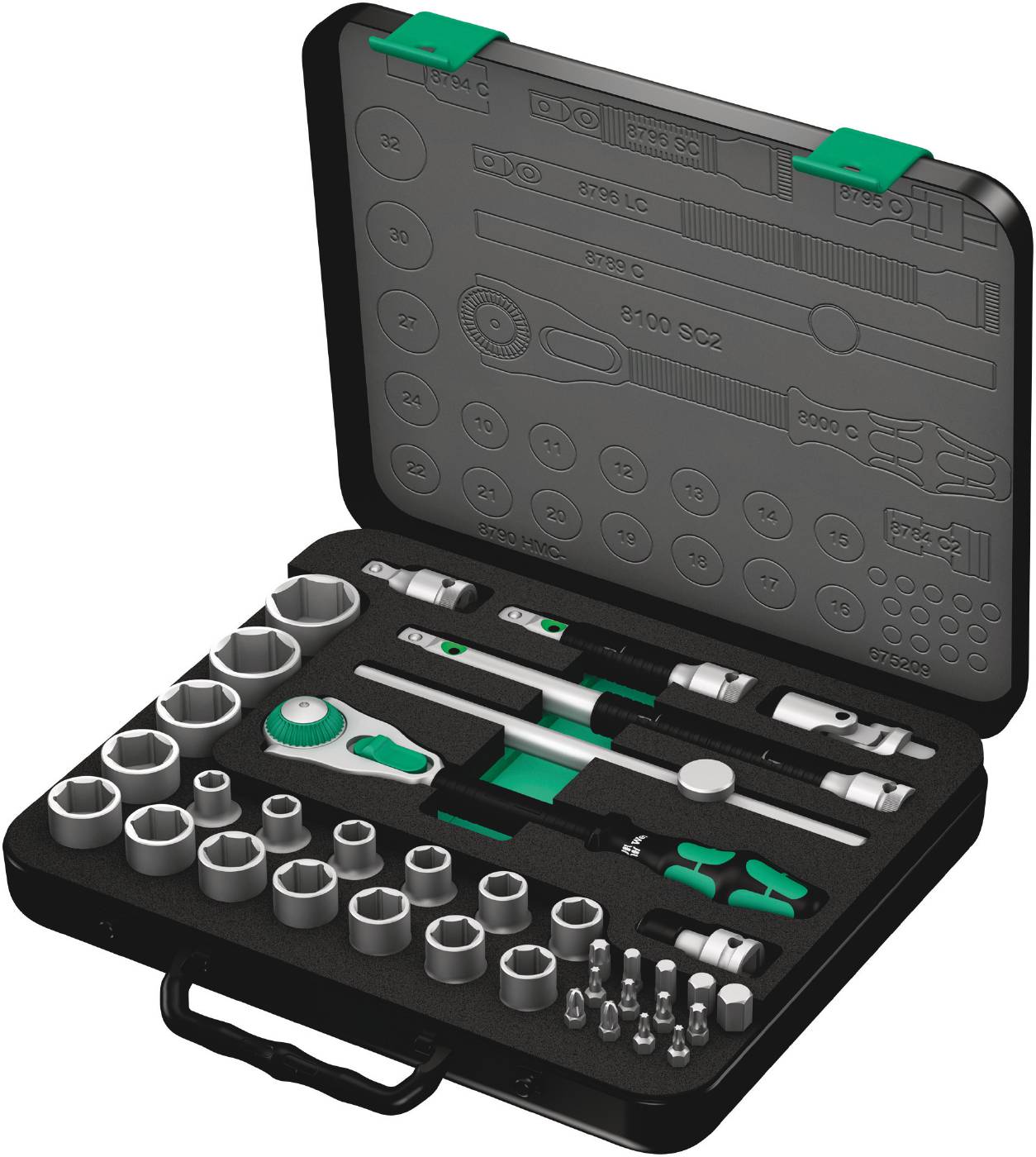 Ratchet handle set Speed 1/2 metric Wera