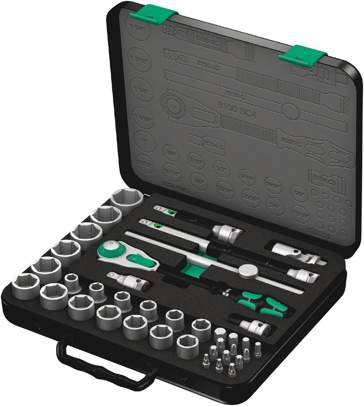 Ratchet handle set Speed 1/2 inch Wera