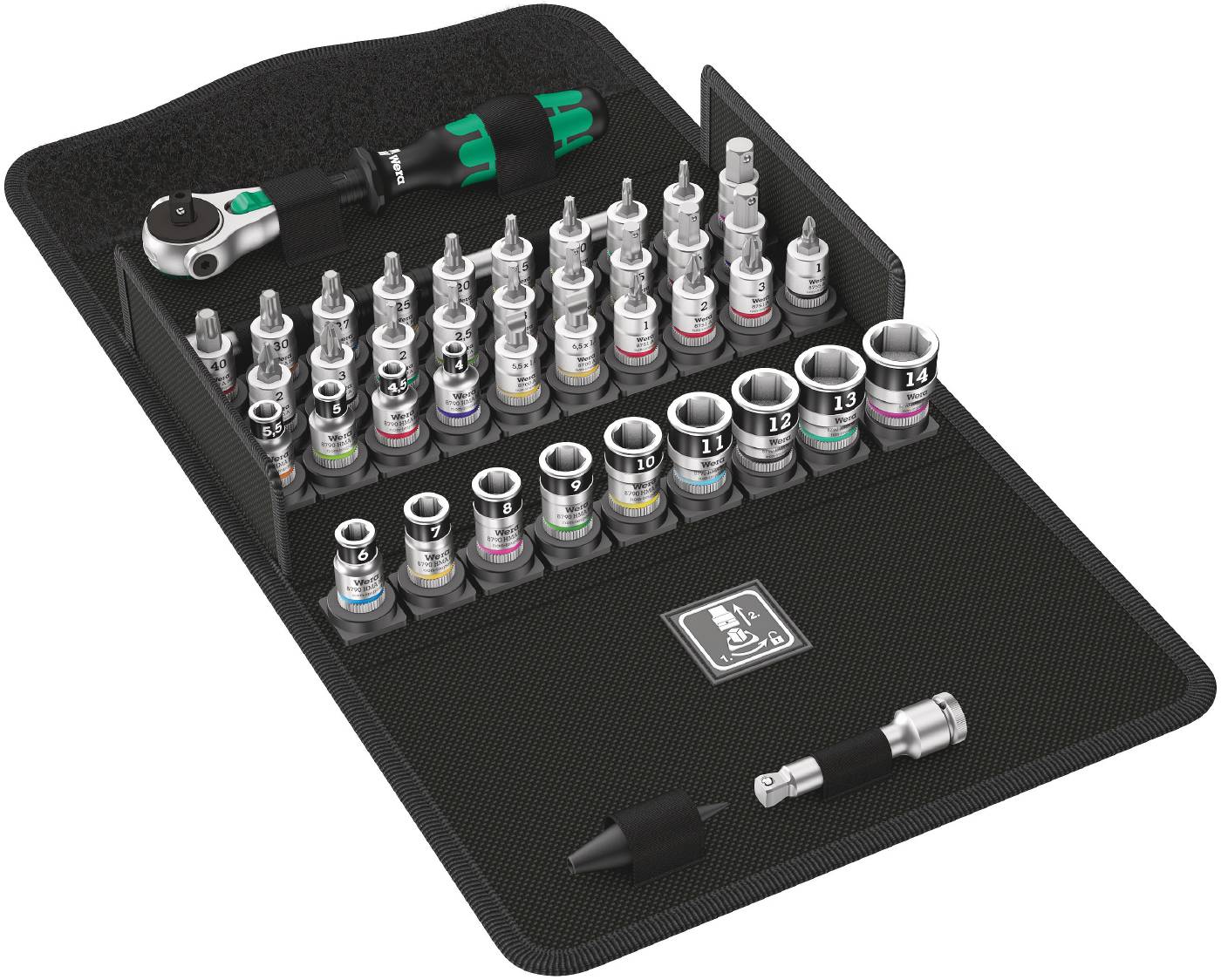 Ratchet handle set Speed All-In metric Wera