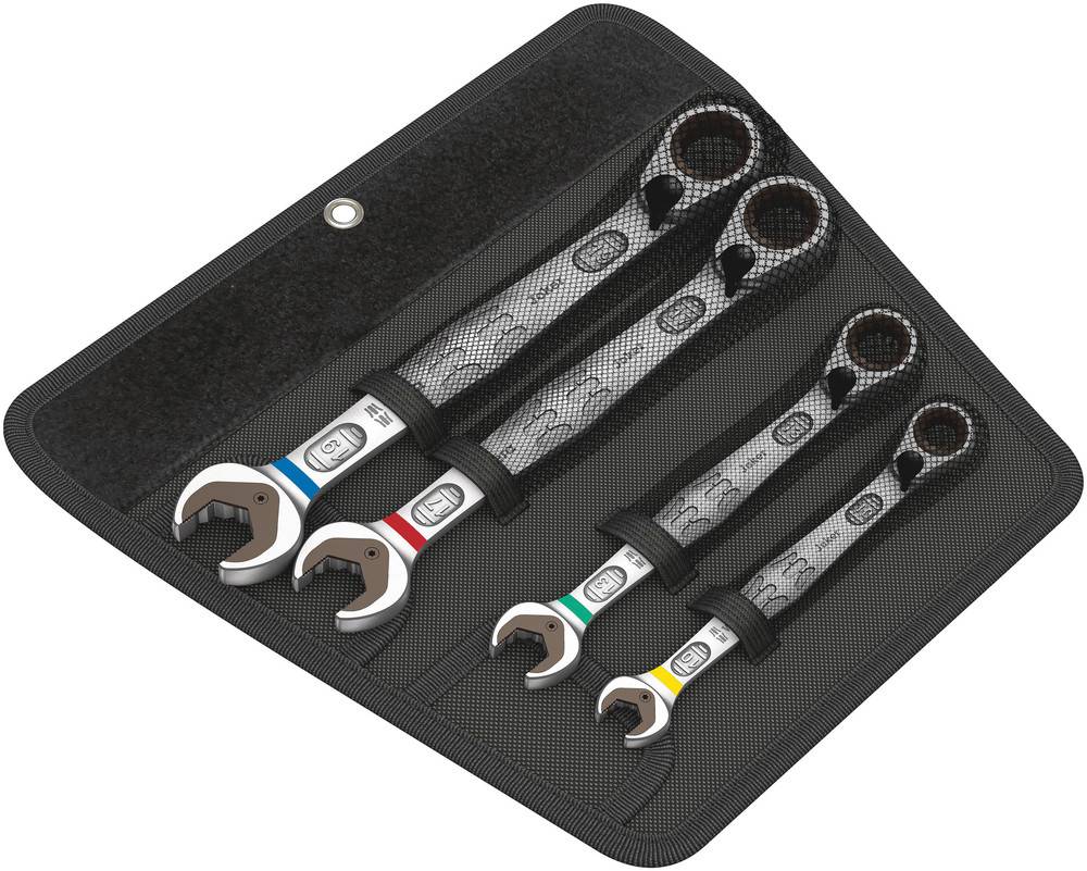 Combination ratchet spanner set SW/Joker4 Wera