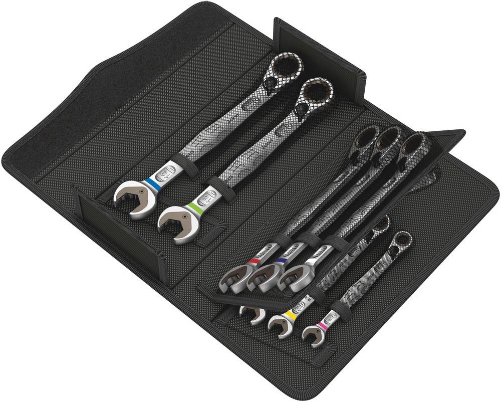 Combination ratchet spanner set SW/Joker11 Wera