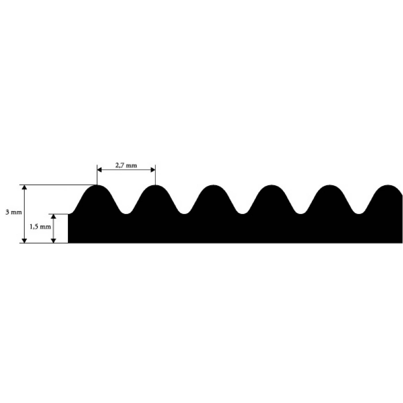 Rubber mat durable narrow ribbed