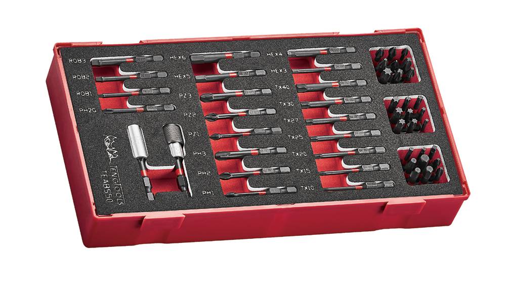 50-deles bitssæt Teng Tools TEABS50