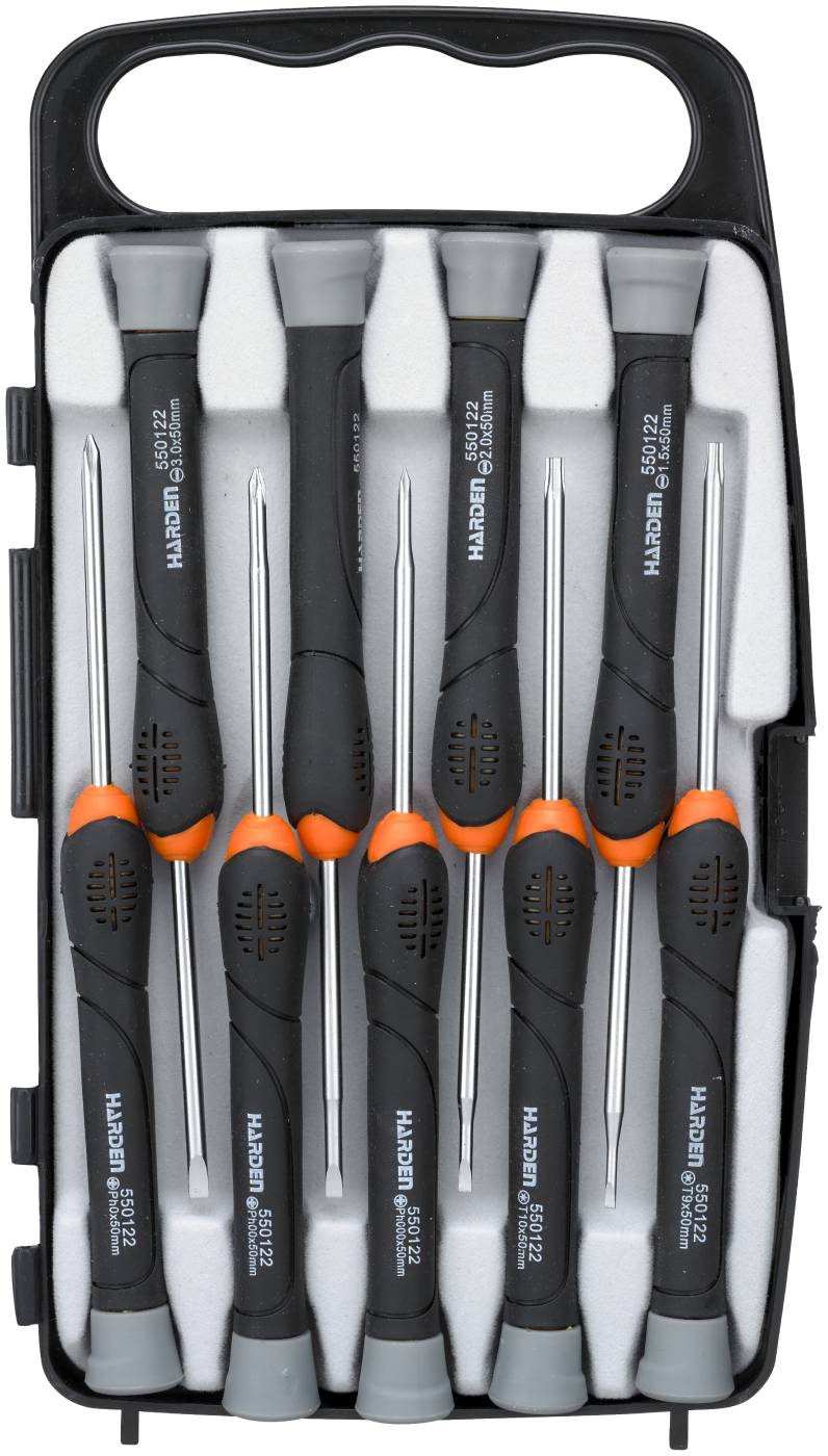 Mini screwdriver set 9 piece Harden