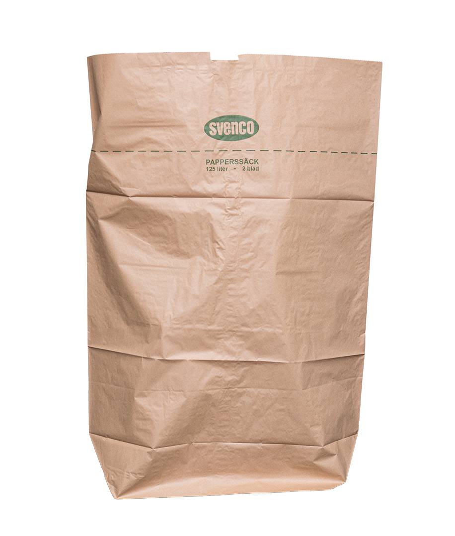 Rubbish sack paper 2-layer