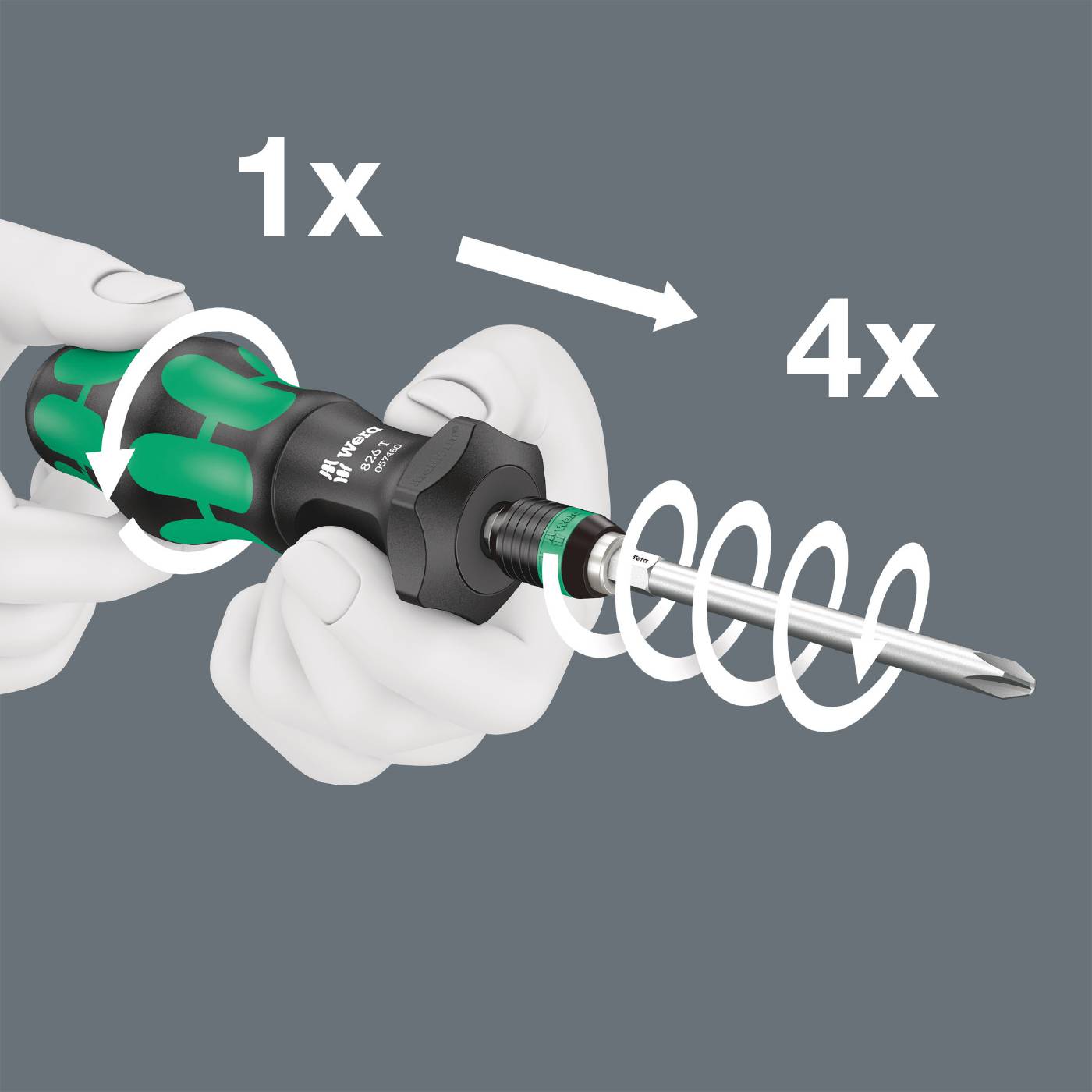 Bit screwdriver set Kraftform Kompakt Turbo 1 Wera