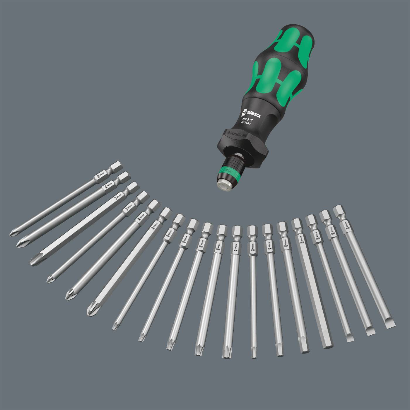 Bit screwdriver set Kraftform Kompakt Turbo 1 Wera