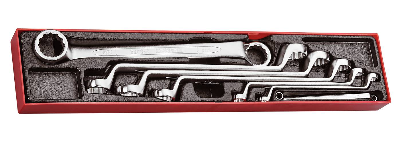 7 piece Ring spanner set Teng Tools TTX6707