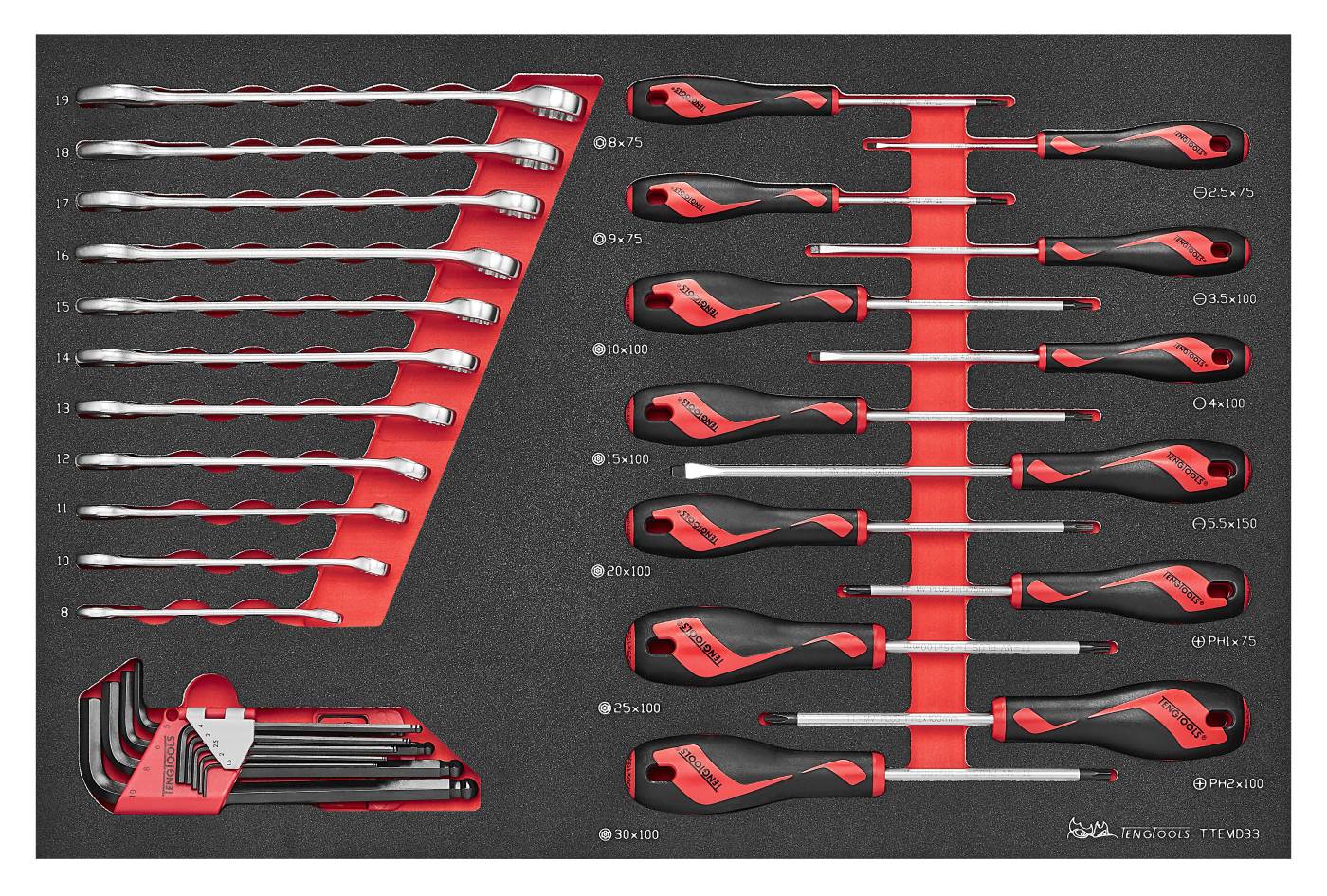 33 deles værktøjssæt Teng Tools TTEM33