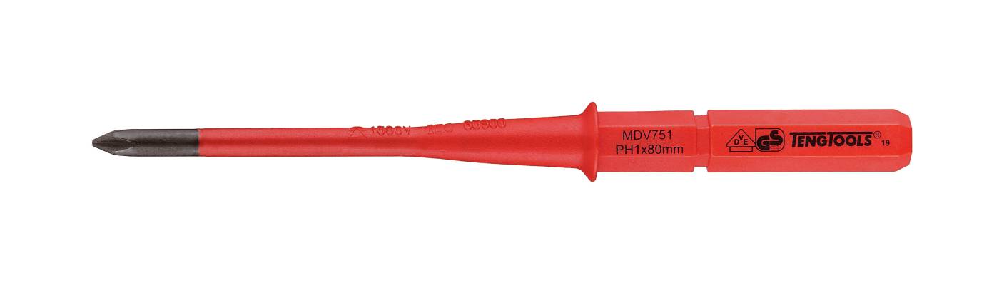 Insulated screwdriver blades Teng Tools MDV731-MDV772
