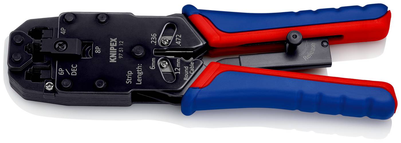 Crimping pliers for western plugs Knipex 97 51 12