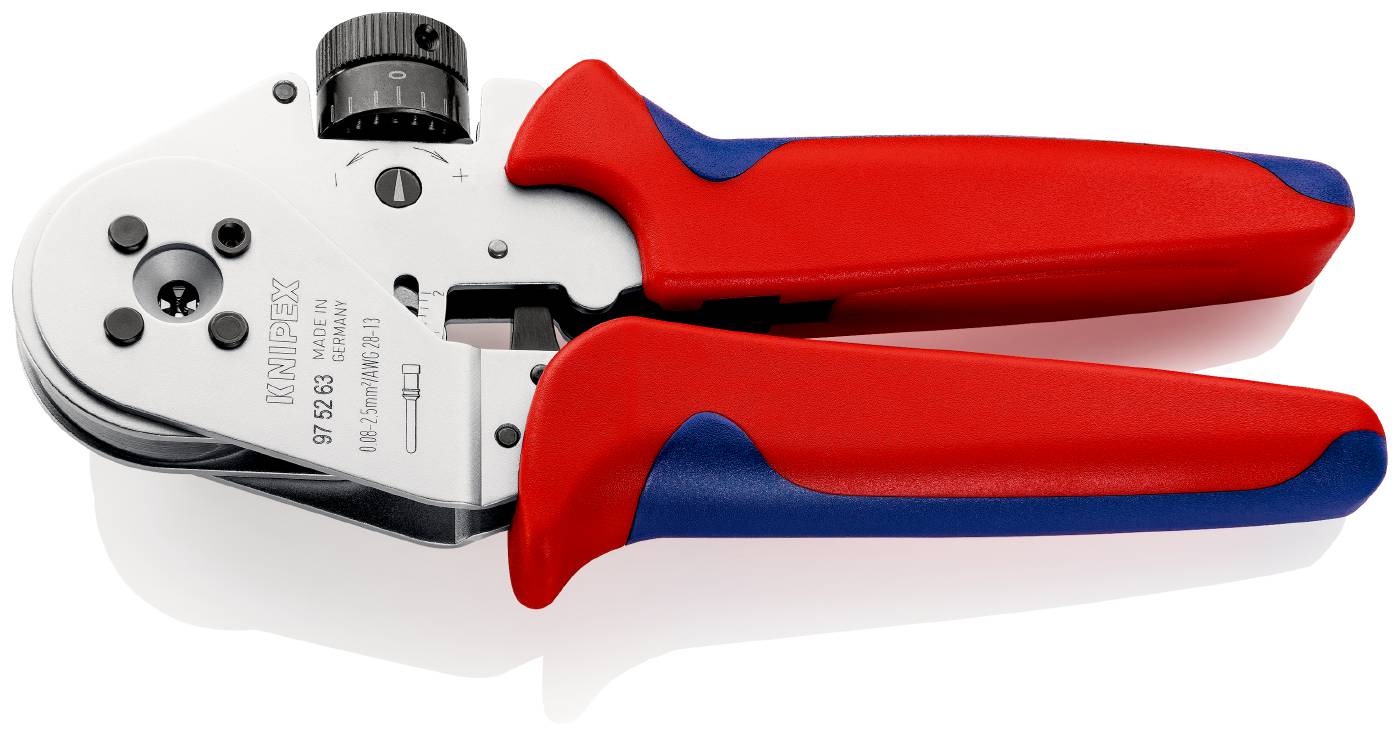 Crimping pliers,  four-mandrel Knipex 97 52 63