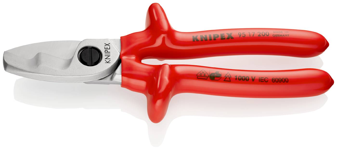 Cable pliers with twin cutting edge Knipex 95 17 200