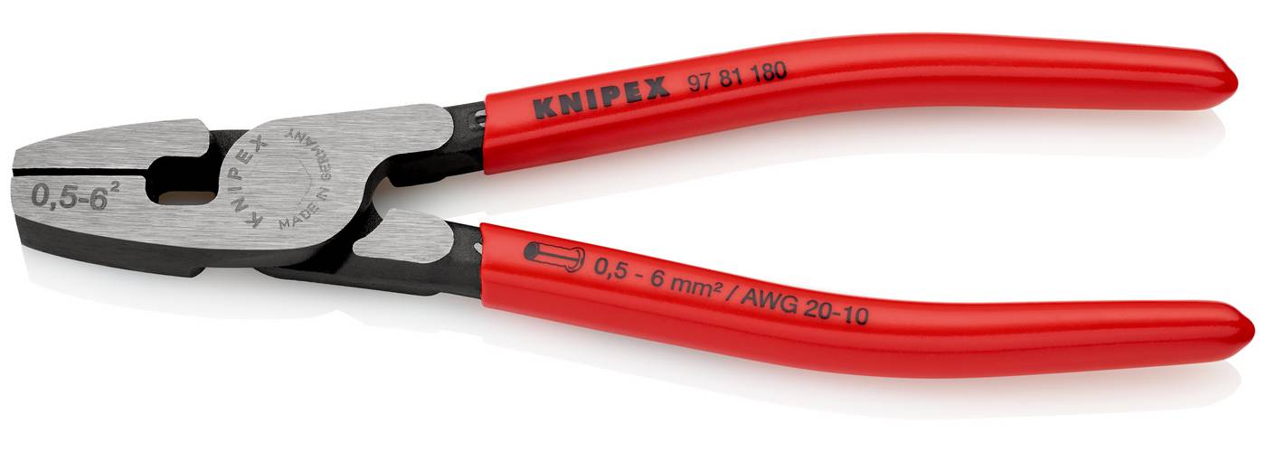 Crimping pliers for wire end sleeves Knipex 97 81 180