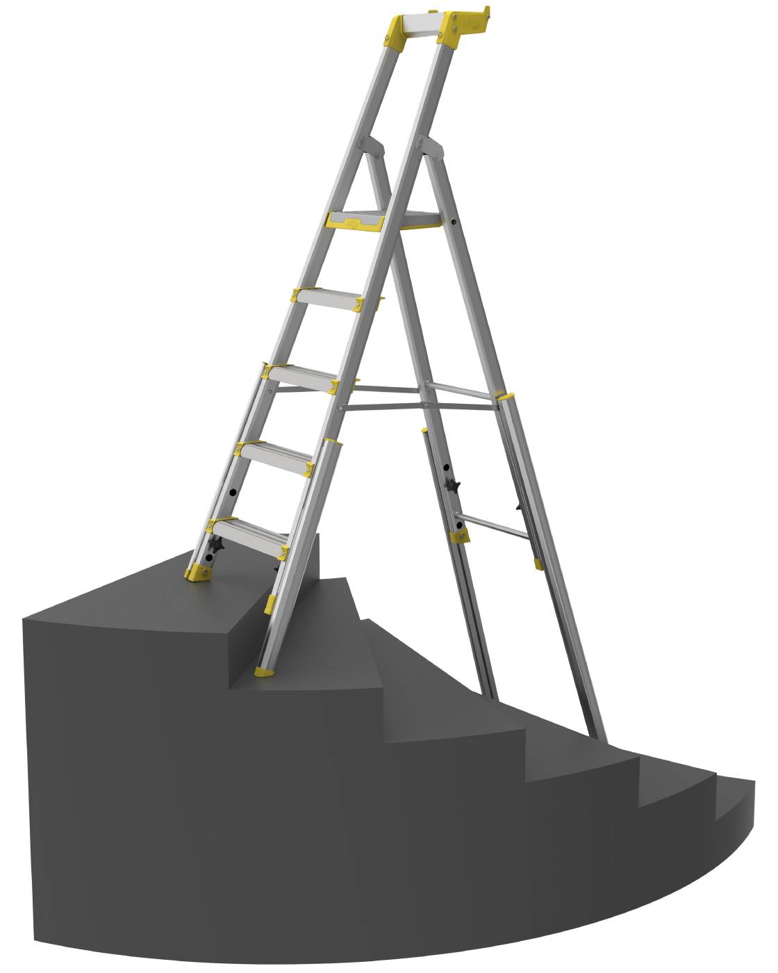 Stairwell ladder W.steps Ladders 55S