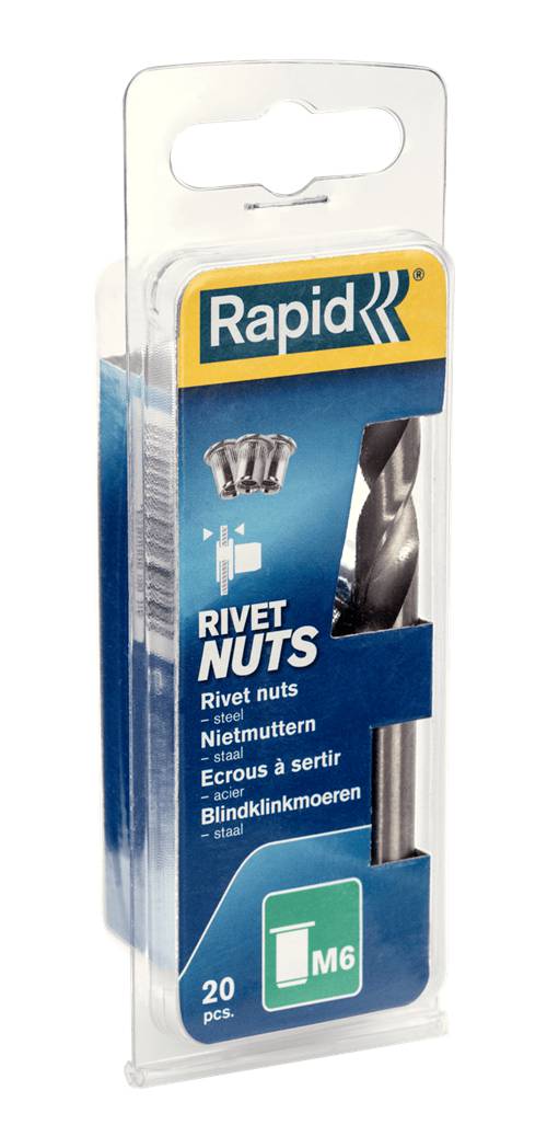 Blind rivet nuts flat Rapid