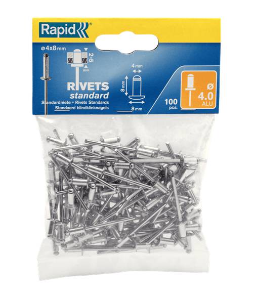 Standard rivets, aluminium Rapid