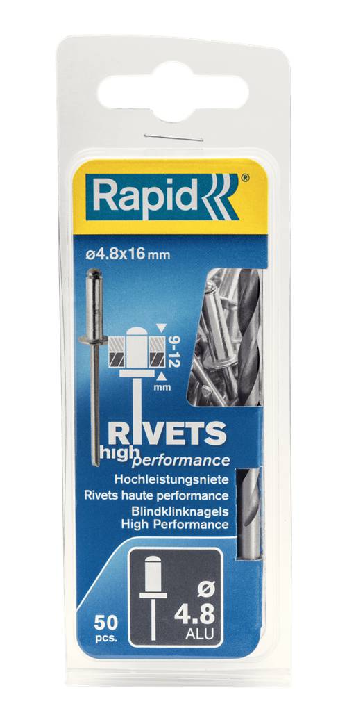 Quality rivets, aluminium Rapid