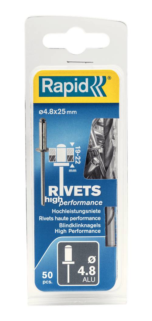 Quality rivets, aluminium Rapid