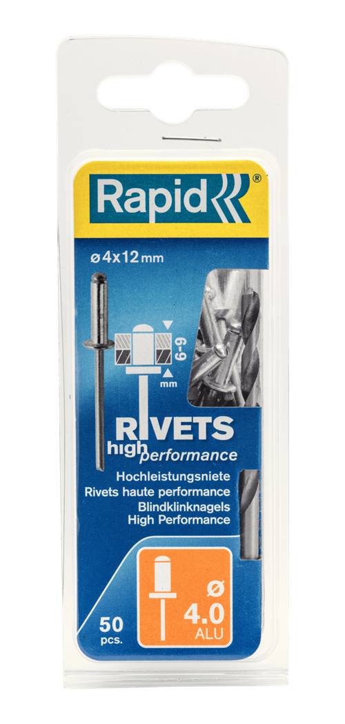Quality rivets, aluminium Rapid