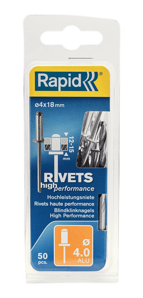 Quality rivets, aluminium Rapid