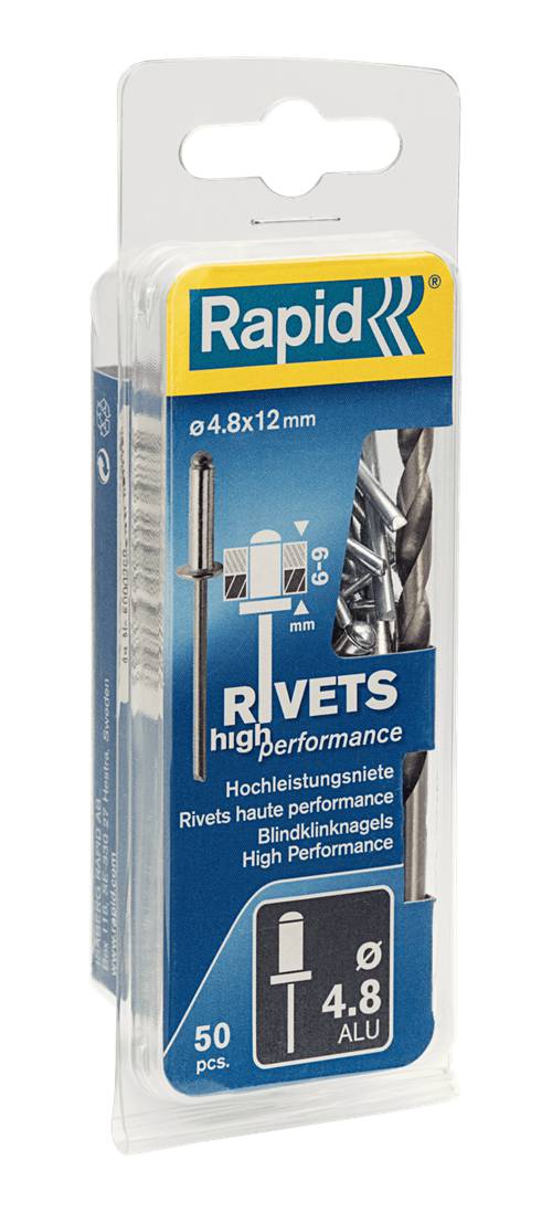 Quality rivets, aluminium Rapid